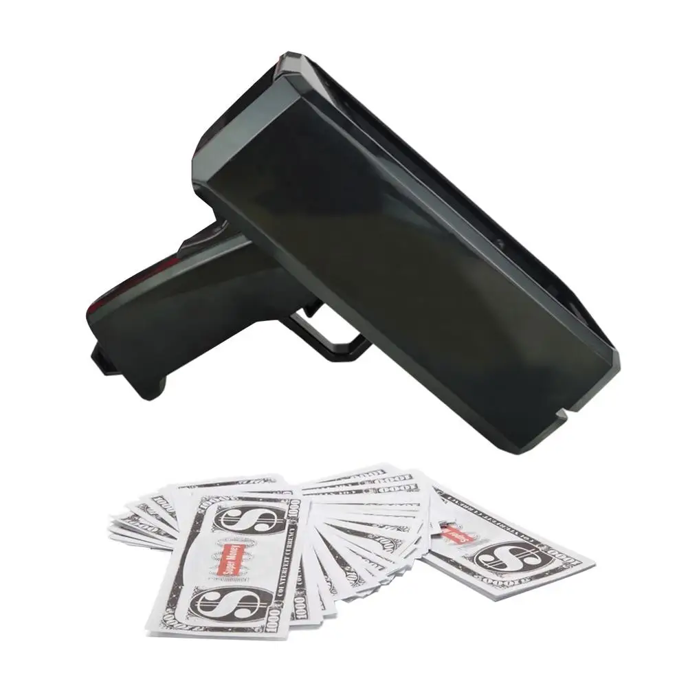 Props Golden Money Shooter Black Shooter Paper Playing Money Make It Rain Handheld Cash Ejector Fake Bill Dispenser With Play M
Props Golden Money Shooter Black Shooter Paper Playing Money Make It Rain Handheld Cash Ejector Fake Bill Dispenser With Play M