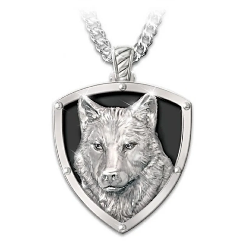 Fashionable Men's Wolf Head Embossed Three-Dimensional Pendant Necklace Jewelry Accessories
Fashionable Men's Wolf Head Embossed Three-Dimensional Pendant Necklace Jewelry Accessories