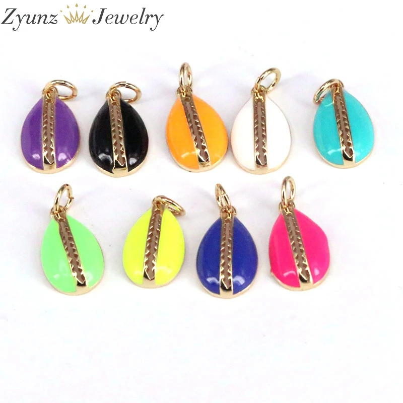 10PCS, Gold Plated Enamel Cowrie Seashell charm, Colourful conch pendants, Shell Pendant
10PCS, Gold Plated Enamel Cowrie Seashell charm, Colourful conch pendants, Shell Pendant