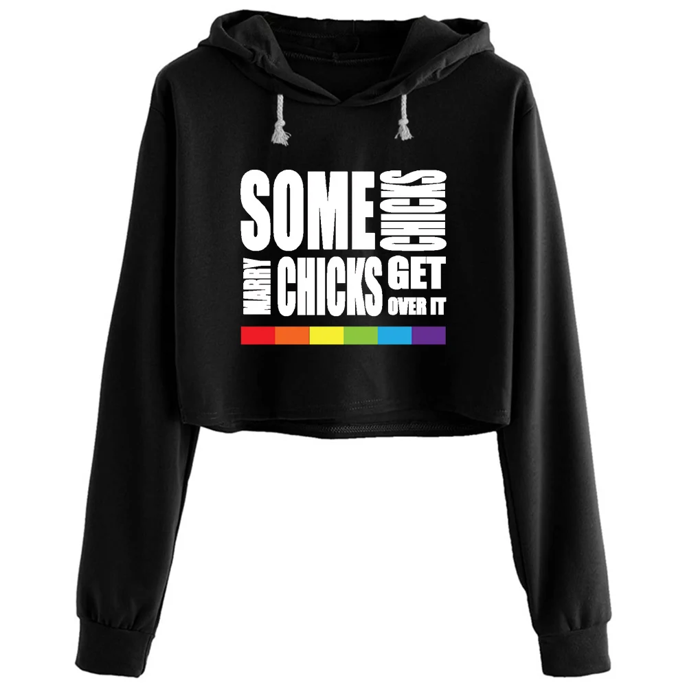 Some Chicks Marry Chicks Lgbt Pride Crop Hoodies Women Grunge Harajuku Anime Emo Pullover For Girls
Some Chicks Marry Chicks Lgbt Pride Crop Hoodies Women Grunge Harajuku Anime Emo Pullover For Girls