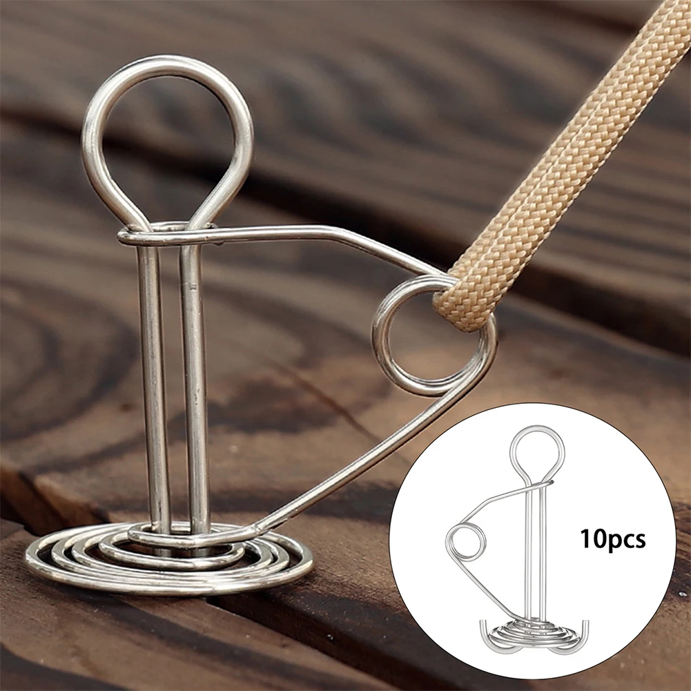 10Pcs Spiral Shaped Spring Octopus Deck Peg With Carabiner Hook Durable Rope Buckle Tent Hook Board Peg Camping Hiking
10Pcs Spiral Shaped Spring Octopus Deck Peg With Carabiner Hook Durable Rope Buckle Tent Hook Board Peg Camping Hiking