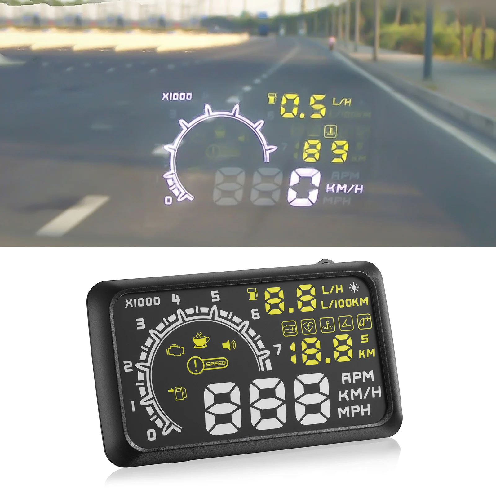 Автомобильный монитор на лобовое стекло, практичный многофункциональный проектор на лобовое стекло, умный дисплей HUD с высокой четкостью д...
Автомобильный монитор на лобовое стекло, практичный многофункциональный проектор на лобовое стекло, умный дисплей HUD с высокой четкостью д...