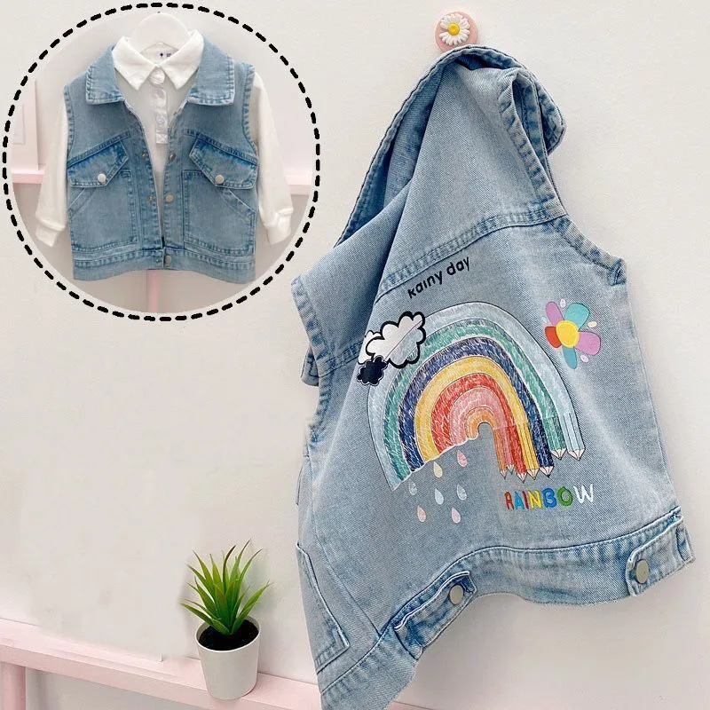 Lawadka Spring Autumn Children's Clothing Denim Vest Fashion Vest For Girl Boy Sleeveless Kids Clothes Waistcoat 2021Outerwear
Lawadka Spring Autumn Children's Clothing Denim Vest Fashion Vest For Girl Boy Sleeveless Kids Clothes Waistcoat 2021Outerwear