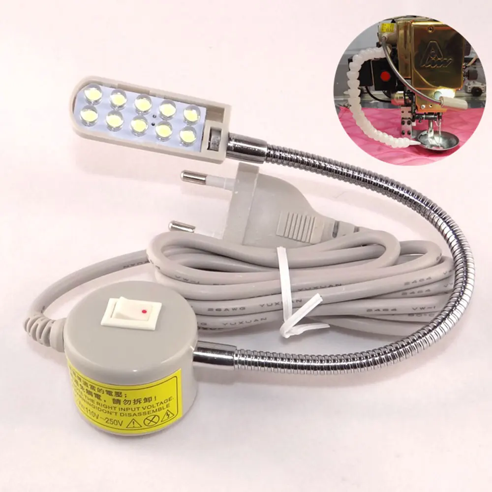 LED Bulbs Sewing Gooseneck Lamp Magnetic Mounting Base Beige White Tools | Освещение