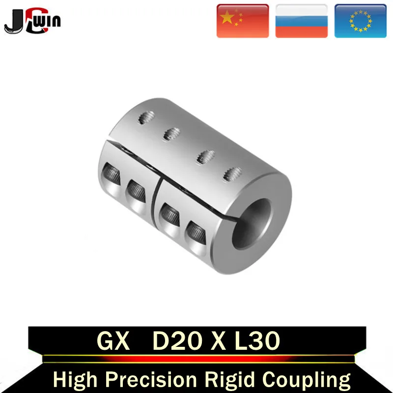 High Precision Rigid Coupling D20 L30 3D Printers Parts Aluminium alloy Shaft Coupler Screw For Stepper Motor Accessories parts
High Precision Rigid Coupling D20 L30 3D Printers Parts Aluminium alloy Shaft Coupler Screw For Stepper Motor Accessories parts