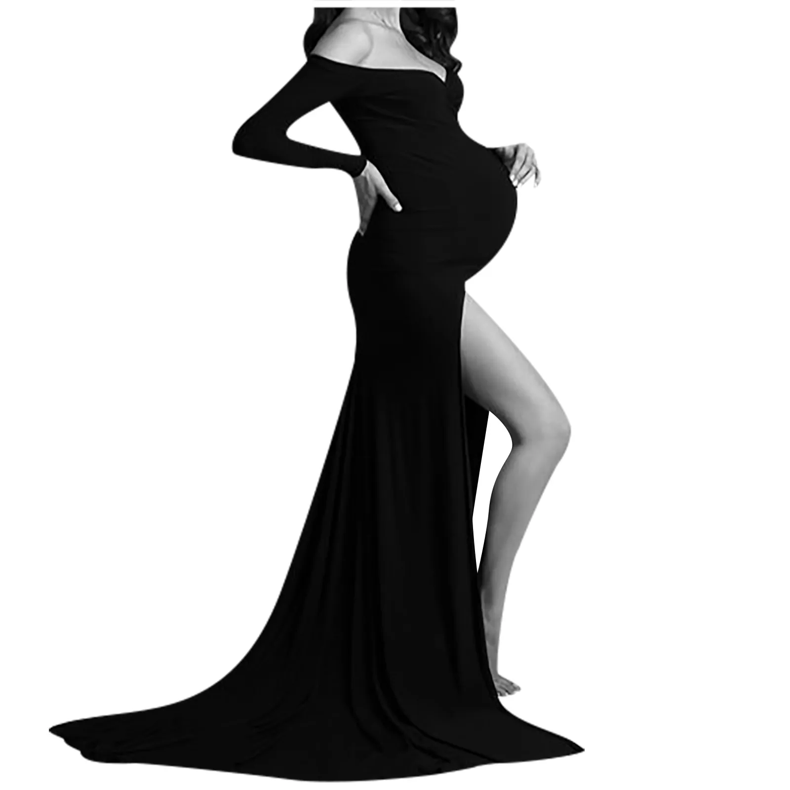 Fashion Women Pregnants Sexy Dress Photography Props Off Shoulders V-neck Long Maternity Costume Dress Ropa Premama Embarazadas
Fashion Women Pregnants Sexy Dress Photography Props Off Shoulders V-neck Long Maternity Costume Dress Ropa Premama Embarazadas