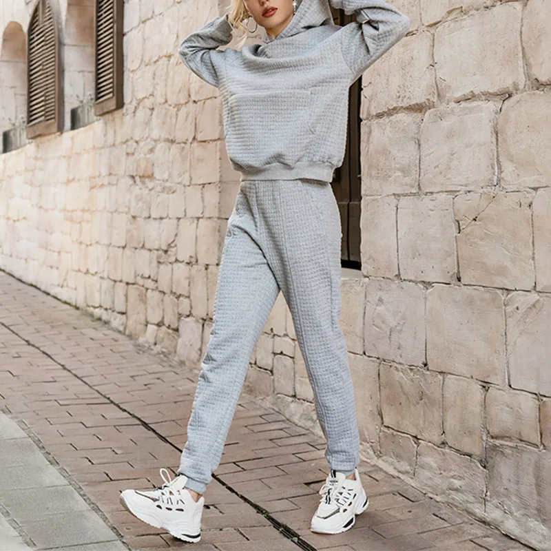 Хлопковые повседневные штаны с карманами и капюшоном, спортивные костюмы, Женская толстовка с капюшоном и джоггеры с эластичным поясом, Одн...
Хлопковые повседневные штаны с карманами и капюшоном, спортивные костюмы, Женская толстовка с капюшоном и джоггеры с эластичным поясом, Одн...