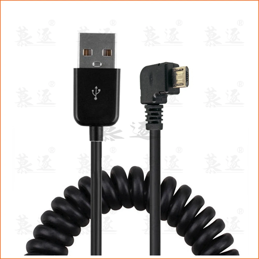 

1M/2.5M USB2.0 micro usb male spring Retractable stretch cable sync data charge for samsung HTC LG 2M