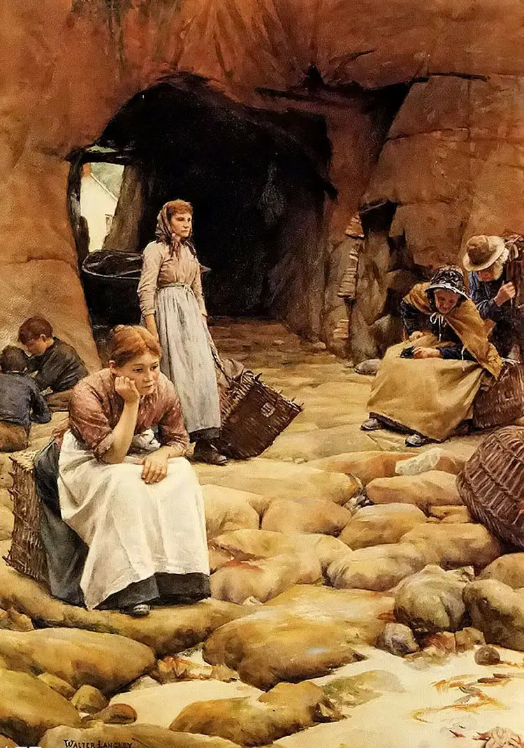 No Framed Hand Painted Dream-Art Oil Painting On Canvas Walter Langley In The Fishing Season In Oil for Women Men Kids Room Wall
No Framed Hand Painted Dream-Art Oil Painting On Canvas Walter Langley In The Fishing Season In Oil for Women Men Kids Room Wall