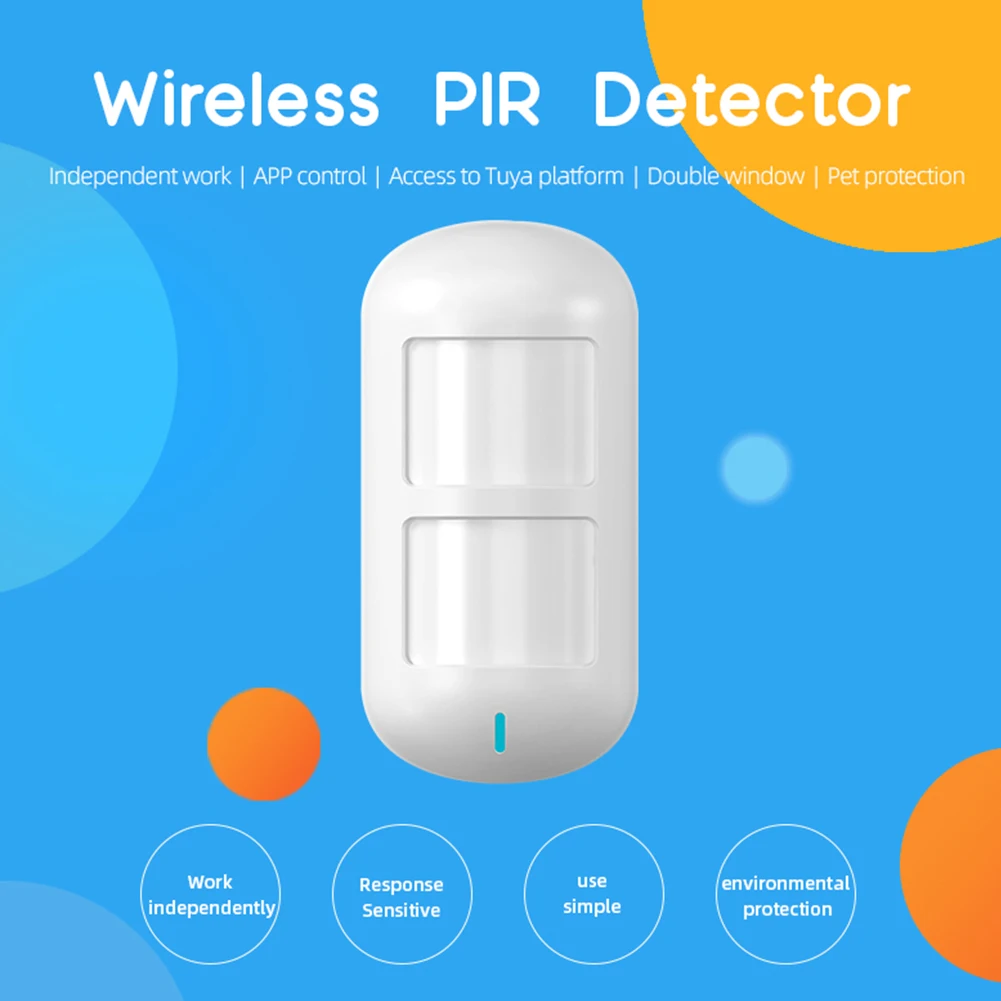 WiFi Pet Immune Dual PIR Motion Detector Home Security Practical Multi-functional Durable Burglar Alarm App Control
WiFi Pet Immune Dual PIR Motion Detector Home Security Practical Multi-functional Durable Burglar Alarm App Control