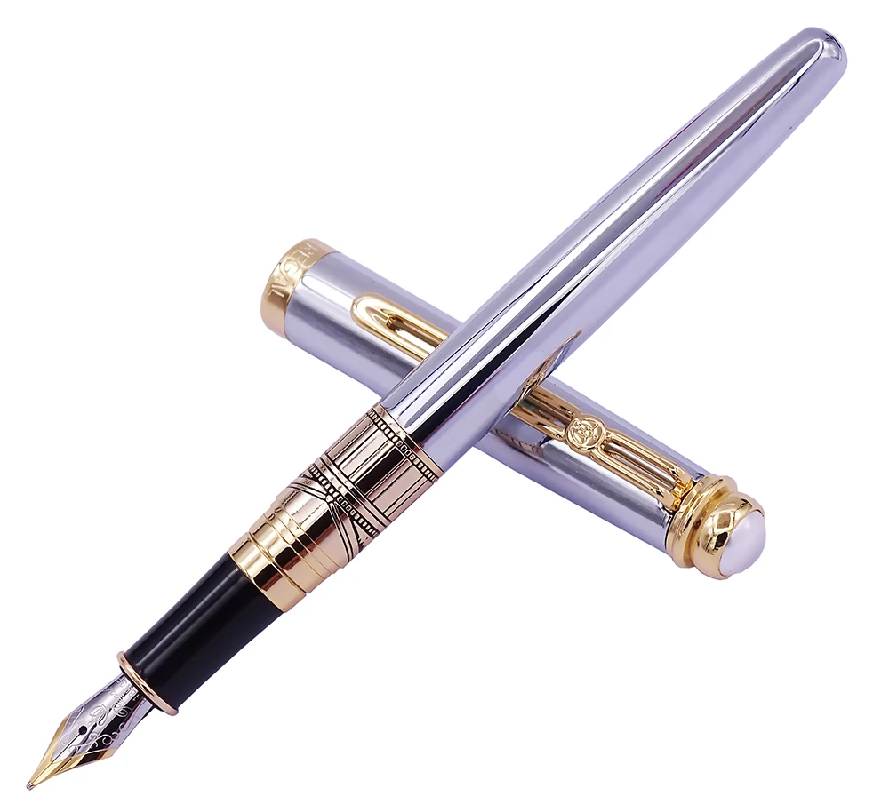 Regal 19 Silver Metal Faountain Pen,The British Museum Commemoration Germany Iridium Medium Nib Business Graduation Gift Pen 
Regal 19 Silver Metal Faountain Pen,The British Museum Commemoration Germany Iridium Medium Nib Business Graduation Gift Pen