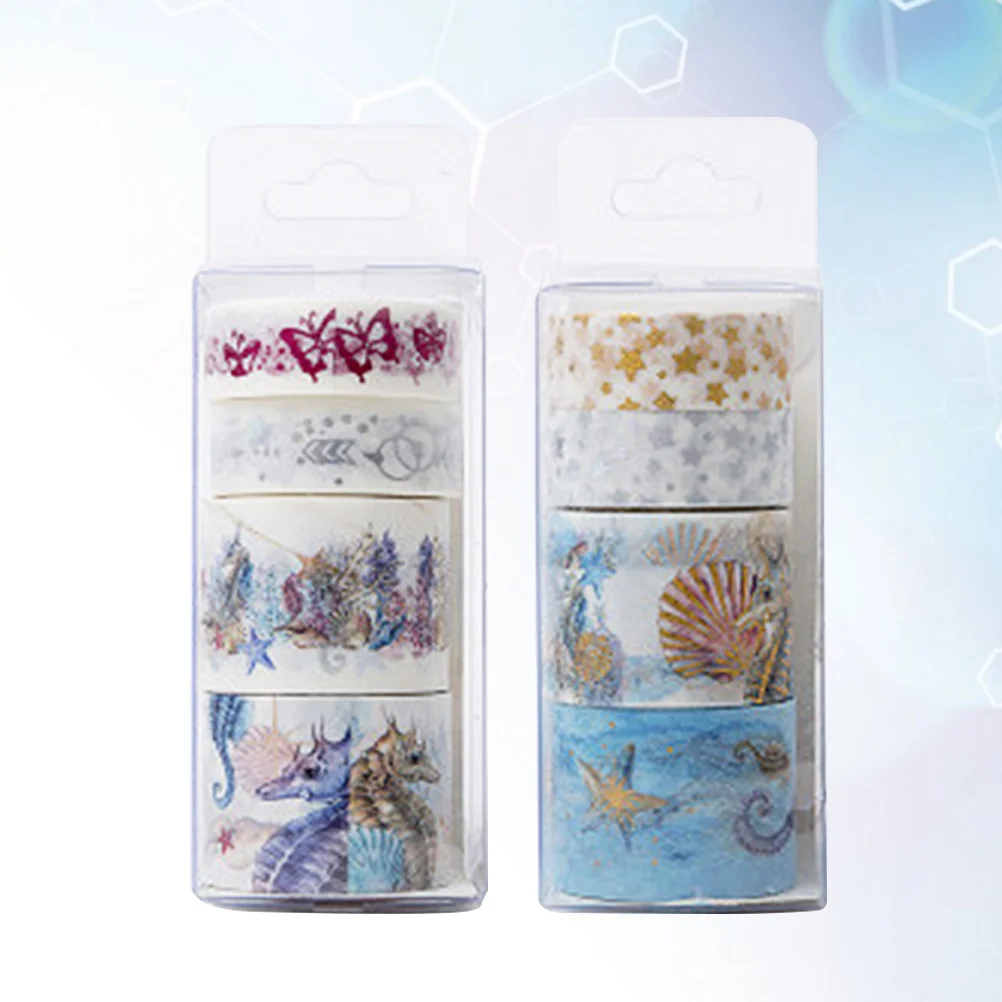 Клейкая лента «сделай сам», мультяшный корпус/морская лошадь, подводный мир, цветная лента, принадлежности для школы и офиса, 2 шт. 
Клейкая лента «сделай сам», мультяшный корпус/морская лошадь, подводный мир, цветная лента, принадлежности для школы и офиса, 2 шт.