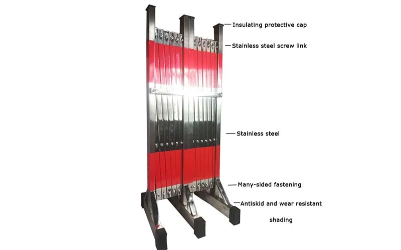 Раздвижные ограждения из нержавеющей стали защитный забор подвижный складной изоляционный забор|Дорожное