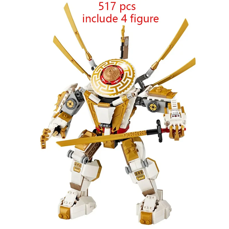 Строительные блоки Golden Mech, Классическая модель детского фильма, совместимая с ninjagoes 71702, игрушки для детей, подарок 
Строительные блоки Golden Mech, Классическая модель детского фильма, совместимая с ninjagoes 71702, игрушки для детей, подарок