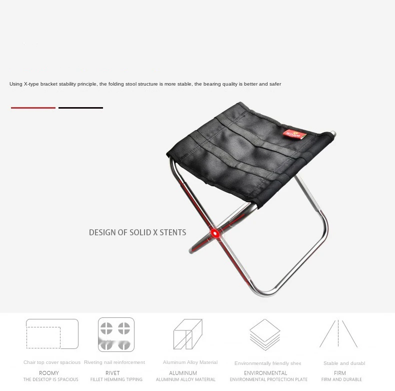 Outdoor Aluminum Alloy Folding Stool Chair Camp Chair Fishing Stool Portable Mini Camping Beach Chair
Outdoor Aluminum Alloy Folding Stool Chair Camp Chair Fishing Stool Portable Mini Camping Beach Chair