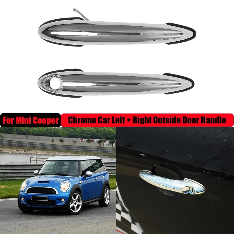 Левая и правая наружная дверная ручка автомобиля, хромированная для Mini Cooper 2002-2015 51217198471 51217198472
Левая и правая наружная дверная ручка автомобиля, хромированная для Mini Cooper 2002-2015 51217198471 51217198472