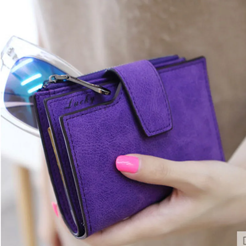 Wholesale Purses Newest Korean Wallet Purple Women Designer Card Holder Retro Girls Zipper Buckle Wallet Ladies Short Coin Purse
Wholesale Purses Newest Korean Wallet Purple Women Designer Card Holder Retro Girls Zipper Buckle Wallet Ladies Short Coin Purse