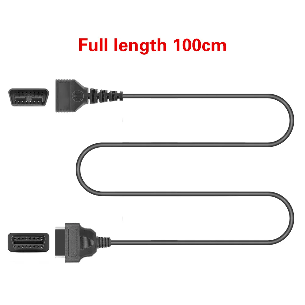 OBD 16PIN full needle 100cm extension cord 16 core round wire 24awg standard low resistance 1 meter long
OBD 16PIN full needle 100cm extension cord 16 core round wire 24awg standard low resistance 1 meter long