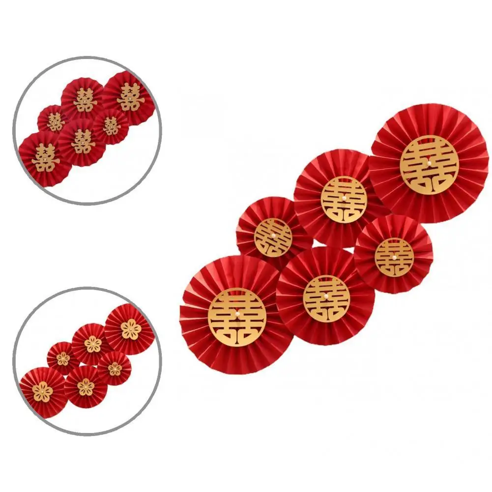 Fashion Red Paper Fan Eye-catching Durable Delicate Double-sided Portable Paper Fan Paper Fan Party Paper Fan 1 Set
Fashion Red Paper Fan Eye-catching Durable Delicate Double-sided Portable Paper Fan Paper Fan Party Paper Fan 1 Set