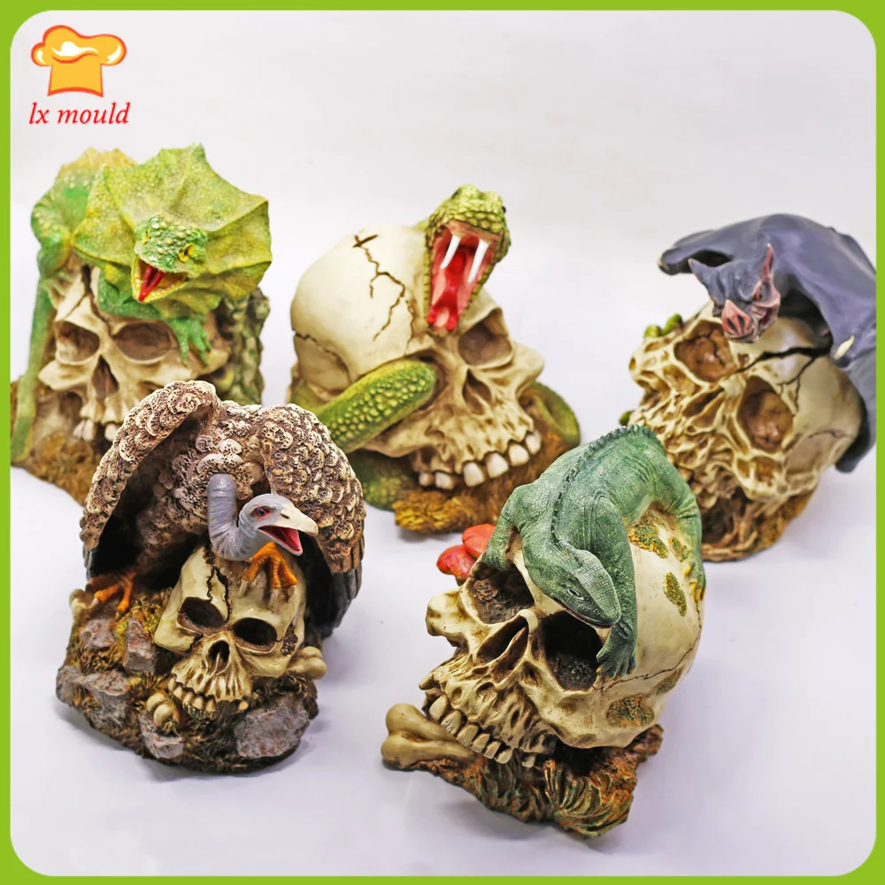 New Halloween animal and skull handmade candle decoration dinosaur bat lizard vulture vulture candle silicone mold spirit snake
New Halloween animal and skull handmade candle decoration dinosaur bat lizard vulture vulture candle silicone mold spirit snake