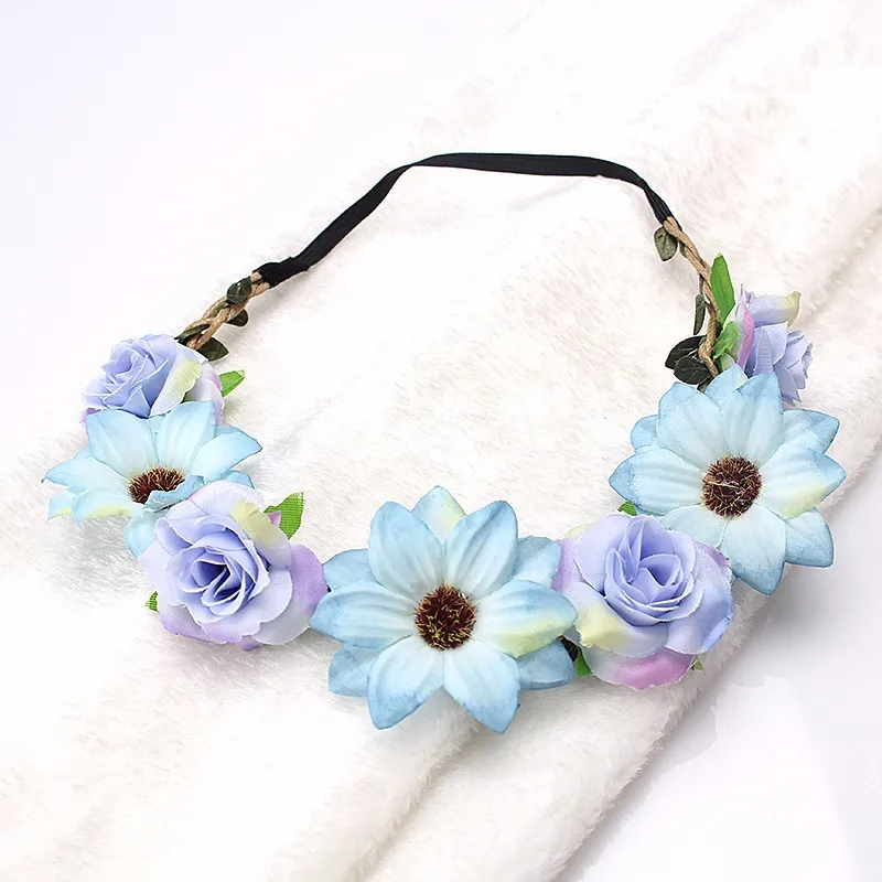Simulation Rose Flower Hair Band For Women Silk Cloth Sun Flower Bride Flower Crown Children Wedding Head Accessories Garland
Simulation Rose Flower Hair Band For Women Silk Cloth Sun Flower Bride Flower Crown Children Wedding Head Accessories Garland