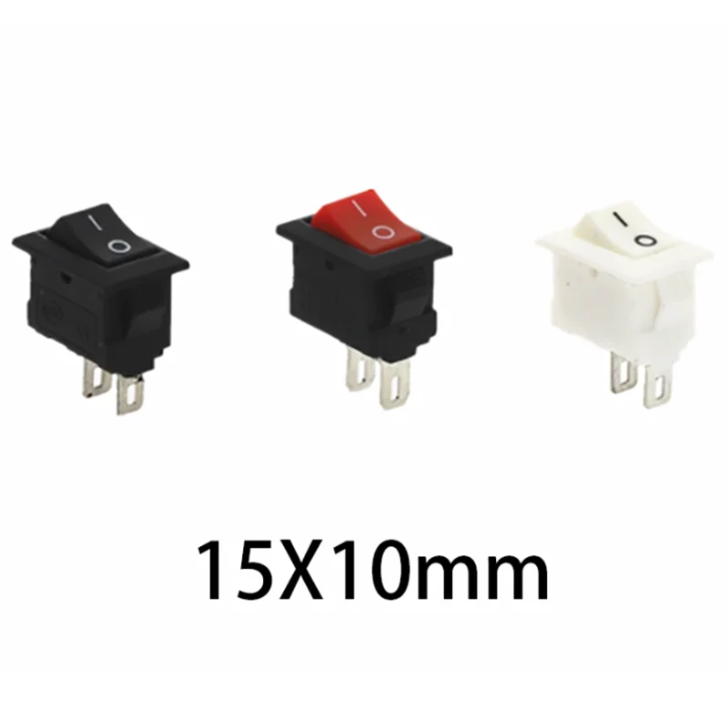 KCD11 Black Red and White Push Button Switch 15x10mm SPST 2Pin 3A 250V KCD11 Snap-in On/Off Rocker Switch 15MM*10MM
KCD11 Black Red and White Push Button Switch 15x10mm SPST 2Pin 3A 250V KCD11 Snap-in On/Off Rocker Switch 15MM*10MM
