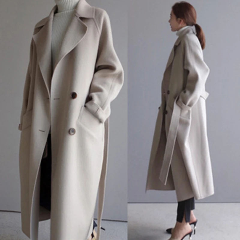 Women Winter Coats 2020 Autumn and Winter Large Size Women's Solid Color Lapel Loose Long Double-sided Wool Coat Female PP457
Women Winter Coats 2020 Autumn and Winter Large Size Women's Solid Color Lapel Loose Long Double-sided Wool Coat Female PP457
