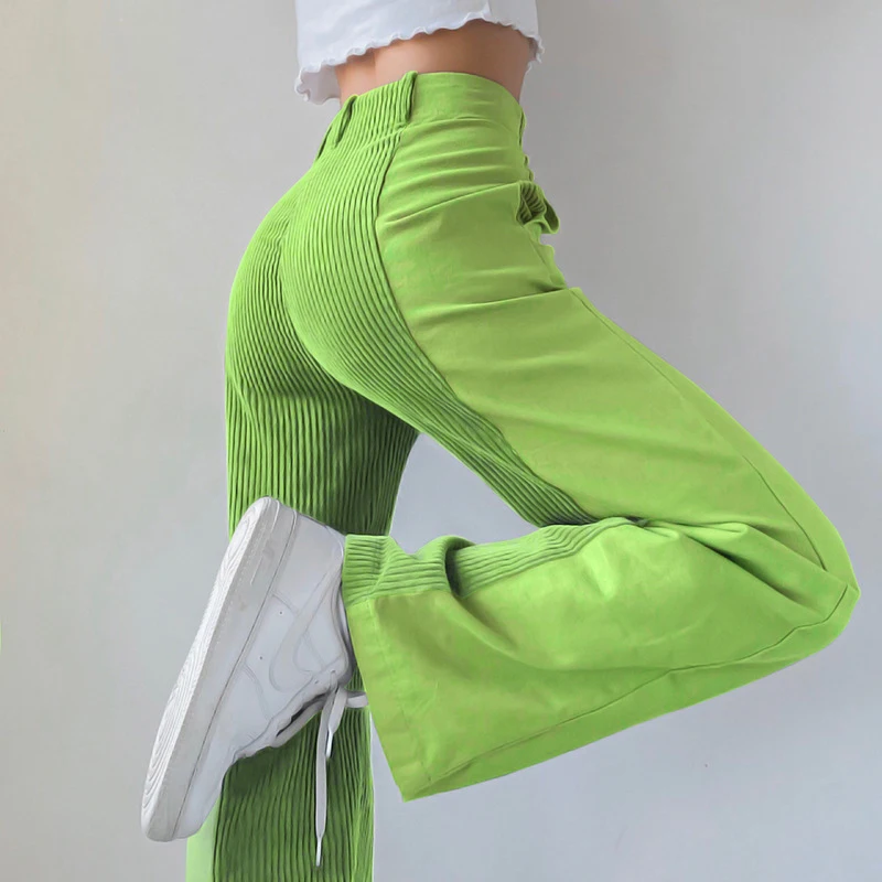 New Casual Women Corduroy Straight Trousers 2020 Autumn Winter Fashion High Waist Pants Female Elegant Patchwork Long Sweatpants
New Casual Women Corduroy Straight Trousers 2020 Autumn Winter Fashion High Waist Pants Female Elegant Patchwork Long Sweatpants