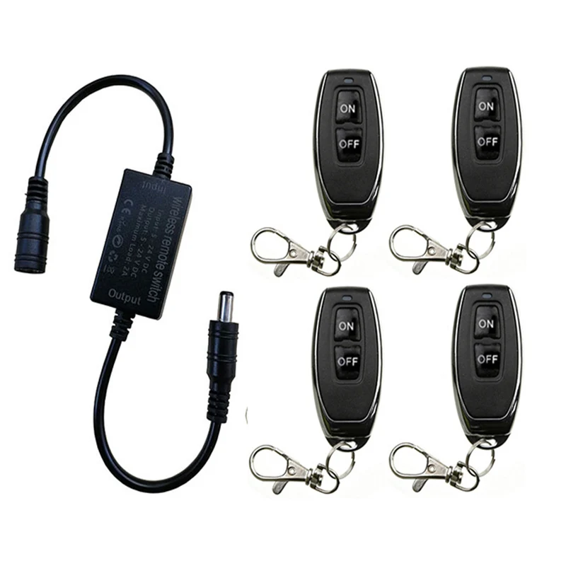 433mhz LED Light strip Mini Remote Switch 3A DC 5V 12V 24V Desk Table Reading Lamp RF Wireless Remote Control Switch
433mhz LED Light strip Mini Remote Switch 3A DC 5V 12V 24V Desk Table Reading Lamp RF Wireless Remote Control Switch