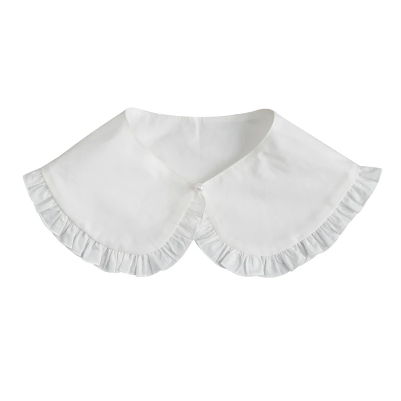 Women Girls Fake Collar Shawl Simple Solid Color Half Shirt Ruffles Trim Poncho 066F
Women Girls Fake Collar Shawl Simple Solid Color Half Shirt Ruffles Trim Poncho 066F