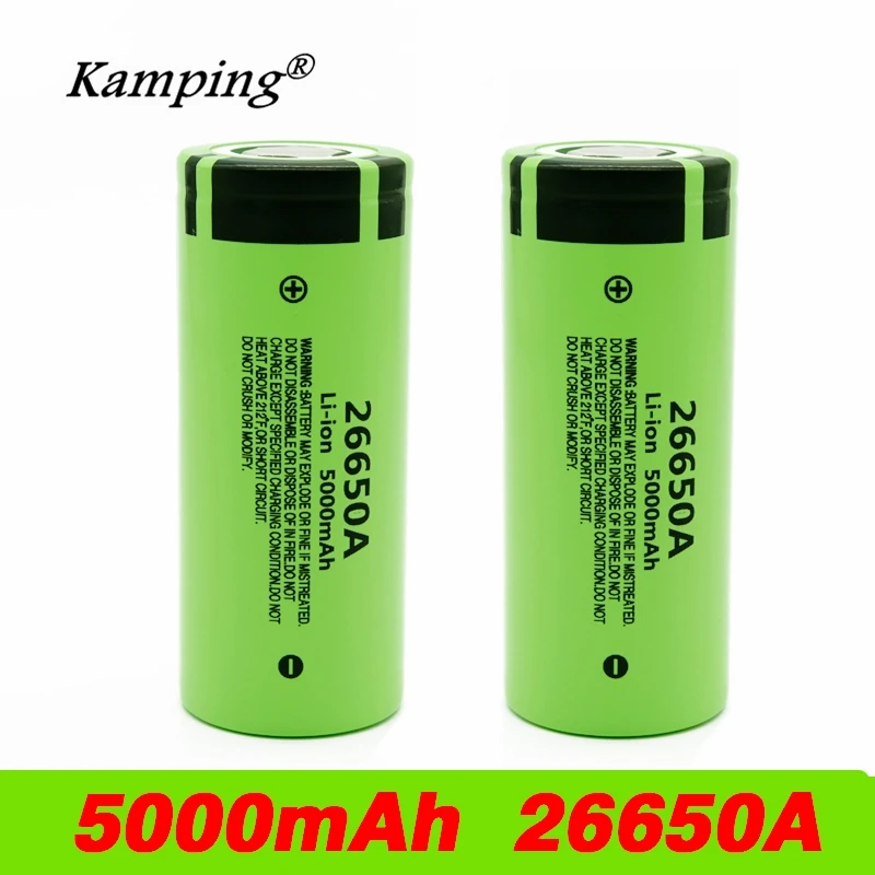 2021 100% Original High Capacity 26650A 26650 5000mAh lithium battery for Flashlight power Bank Li-ion Rechargeable Batteries
2021 100% Original High Capacity 26650A 26650 5000mAh lithium battery for Flashlight power Bank Li-ion Rechargeable Batteries