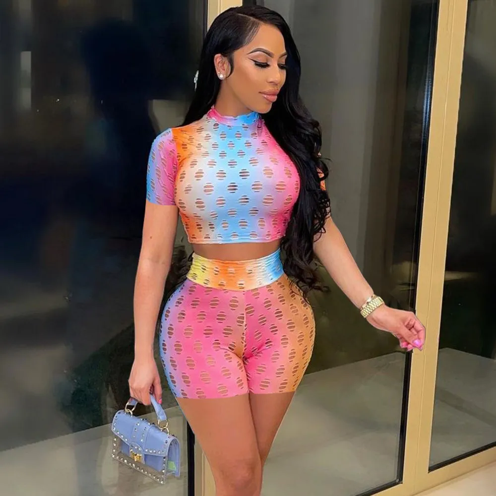 Женский комплект из двух предметов, короткий градиентный топ с коротким рукавом и круглым вырезом и шорты-стрейч, спортивный костюм для акт...
Женский комплект из двух предметов, короткий градиентный топ с коротким рукавом и круглым вырезом и шорты-стрейч, спортивный костюм для акт...