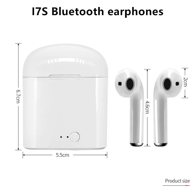 i7s Tws Wireless Headphones sports Earbuds Handsfree in ear Bluetooth Earphones music Headset Works on all smartphones goophone
i7s Tws Wireless Headphones sports Earbuds Handsfree in ear Bluetooth Earphones music Headset Works on all smartphones goophone