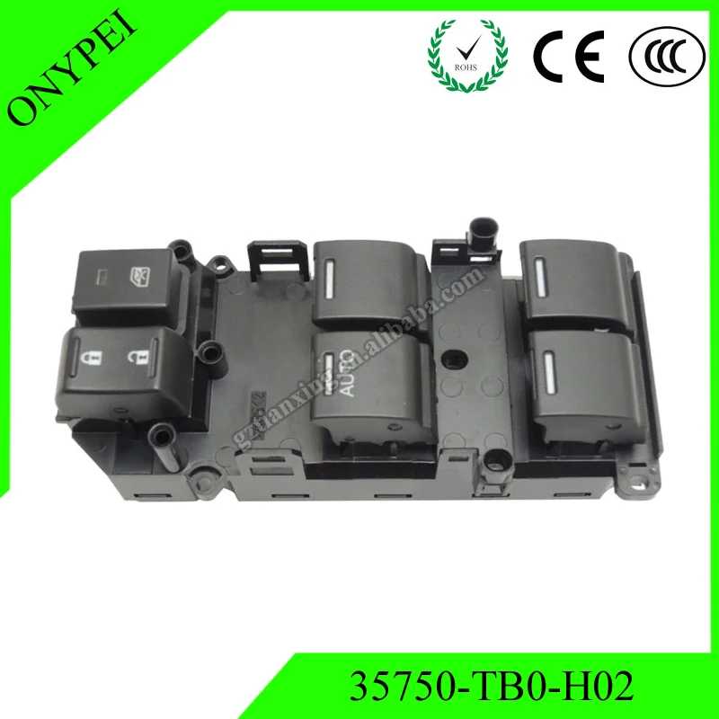 35750-TB0-H02 high quality auto electric power window switch for Honda 35750TB0H02
35750-TB0-H02 high quality auto electric power window switch for Honda 35750TB0H02