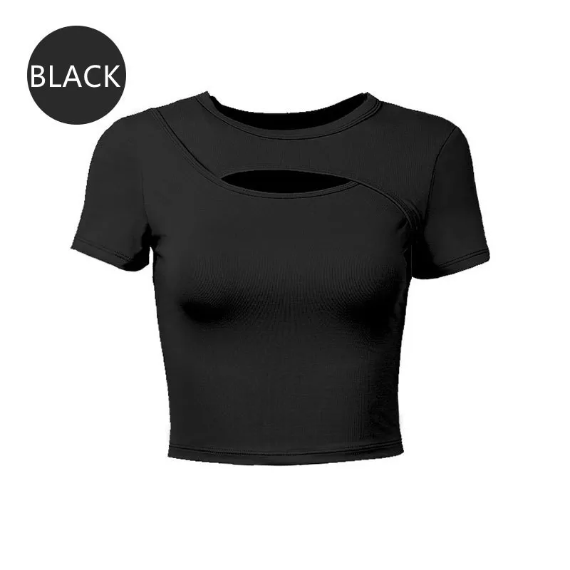QMEE Short Quick Dry Yoga Top Sweat Shirts Stretch Fitness Chest Hollow Out Design Yoga Wear With Short Sleeves Sports T-shirt
QMEE Short Quick Dry Yoga Top Sweat Shirts Stretch Fitness Chest Hollow Out Design Yoga Wear With Short Sleeves Sports T-shirt