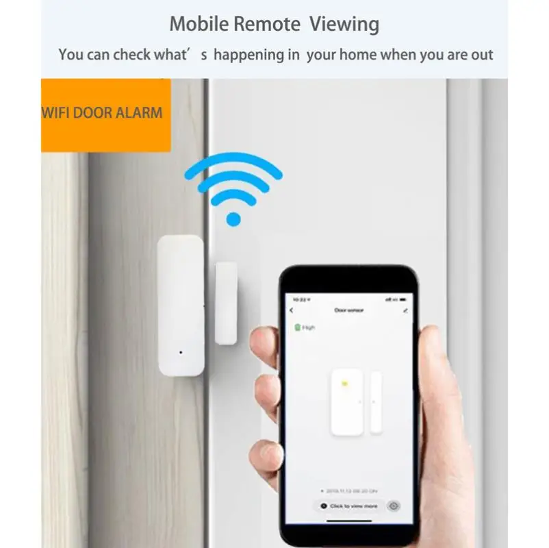 Smart Home Independent Security Alarm Smartlife WIFI Door Sensor Wireless Window Detector App Notification Open Closed Detector
Smart Home Independent Security Alarm Smartlife WIFI Door Sensor Wireless Window Detector App Notification Open Closed Detector