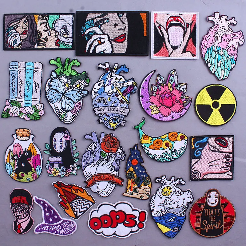 Hippie Embroidered Badge Biker Patches On Clothes Iron On Patches For Clothing Punk Rock Back Patch Applique Stripe For Jacket
Hippie Embroidered Badge Biker Patches On Clothes Iron On Patches For Clothing Punk Rock Back Patch Applique Stripe For Jacket