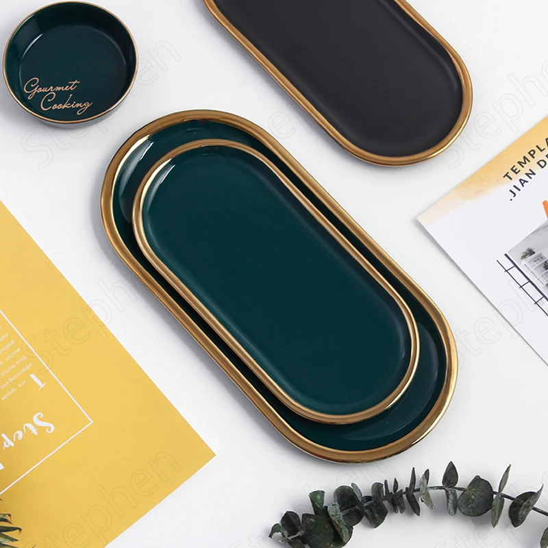 Декоративные керамические подносы с мраморной текстурой и золотым движением
Декоративные керамические подносы с мраморной текстурой и золотым движением