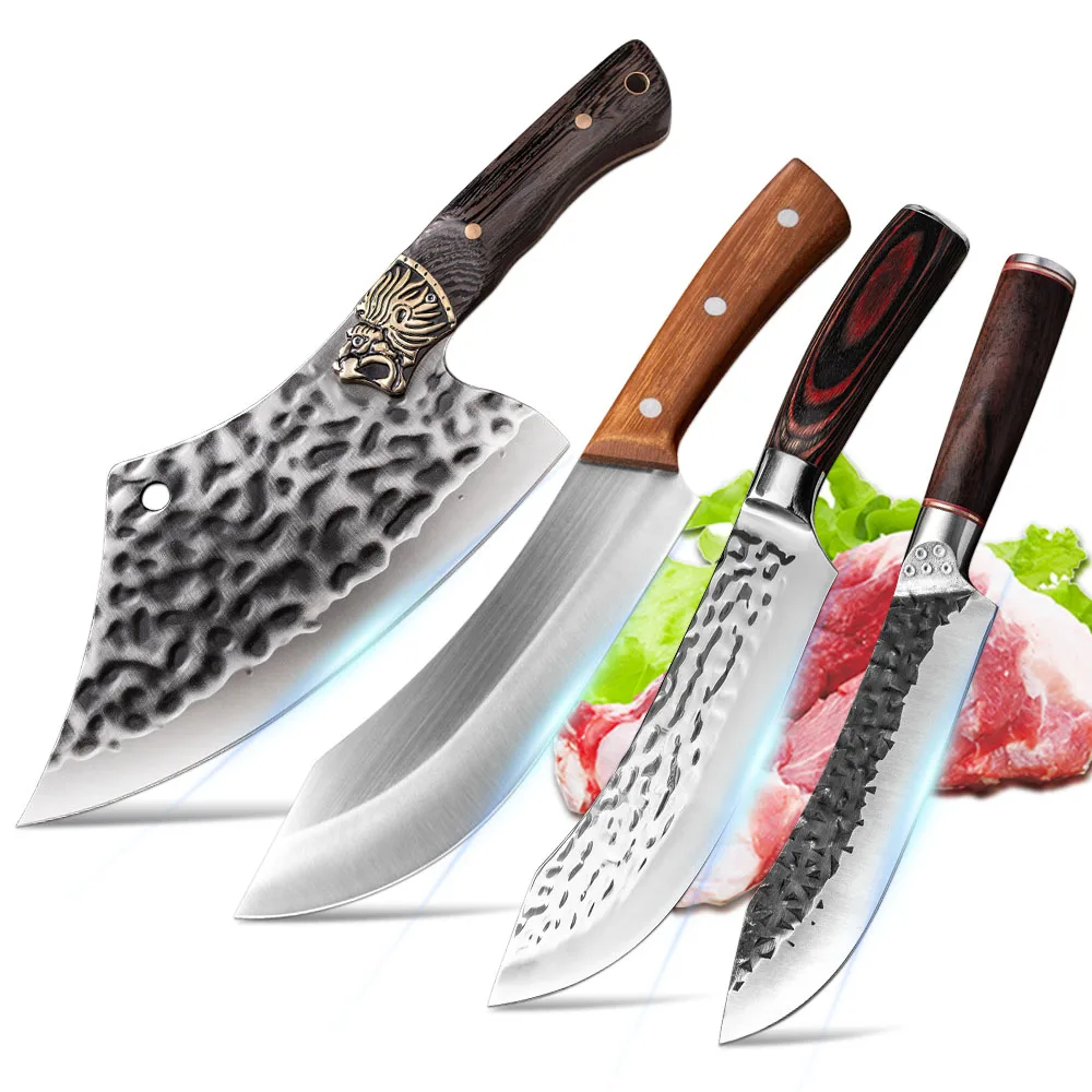 Handmade Stainless Steel Kitchen Boning KnivesFishing Meat Cleaver Outdoor Cooking Cutter Butcher Chef Knife
Handmade Stainless Steel Kitchen Boning KnivesFishing Meat Cleaver Outdoor Cooking Cutter Butcher Chef Knife