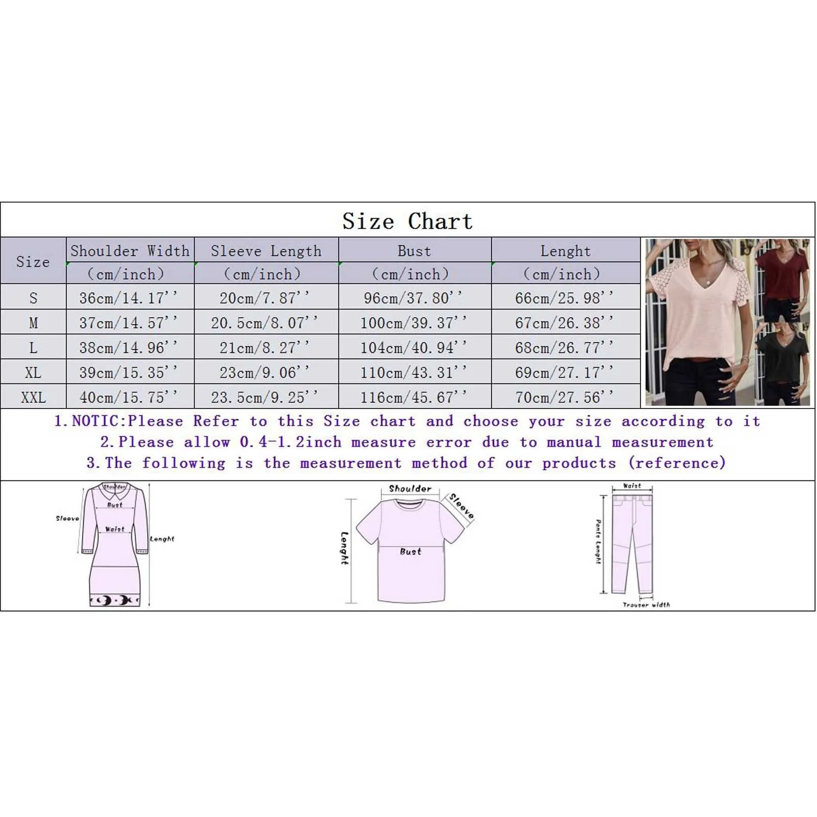 Casual V-neck Lace Short Sleeve T-shirt For Women Summer Clothes Sexy Solid Color Tee Shirt Elegant Office Lady Top
Casual V-neck Lace Short Sleeve T-shirt For Women Summer Clothes Sexy Solid Color Tee Shirt Elegant Office Lady Top