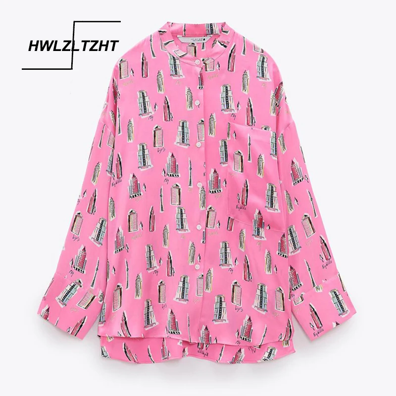 HWLZLTZHT Women Flowy Print Spring Shirt Long Sleeve Asymmetric Elegant Long Shirts Woman Chic Button Up Pockets Satin Tops
HWLZLTZHT Women Flowy Print Spring Shirt Long Sleeve Asymmetric Elegant Long Shirts Woman Chic Button Up Pockets Satin Tops