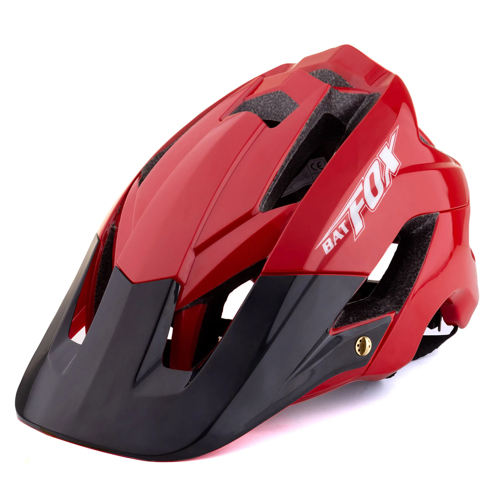 

Велосипедный шлем BATFOX, ультралегкий спортивный, для горных велосипедов, черный красный