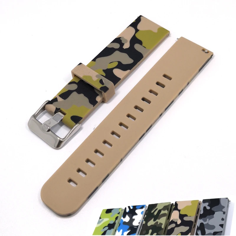 Silicone Watchband for Samsung Galaxy watch 46mm 42mm Gear S3 S2 Classic Sport Bracelet 20mm 22mm Camouflage Bracelet Strap men
Silicone Watchband for Samsung Galaxy watch 46mm 42mm Gear S3 S2 Classic Sport Bracelet 20mm 22mm Camouflage Bracelet Strap men
