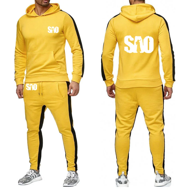 SAO Sword Art Online Printed Spring Autumn Men suits Fashion Casual Sweatshirt Slim fit Pullover Men Hoodies Pants 2Pcs Suit
SAO Sword Art Online Printed Spring Autumn Men suits Fashion Casual Sweatshirt Slim fit Pullover Men Hoodies Pants 2Pcs Suit