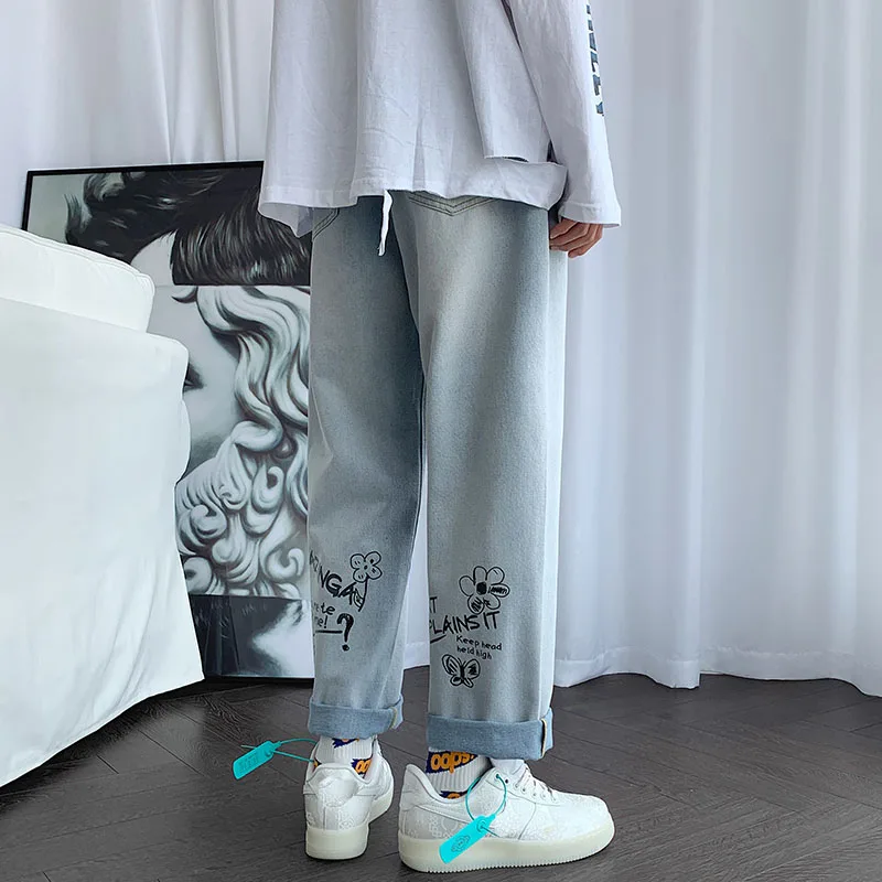 GODLIKEU Jeans Men Casual Hip Hop Denim Pants Graffiti Letter Print Baggy Trouser Hipster Streetwear
GODLIKEU Jeans Men Casual Hip Hop Denim Pants Graffiti Letter Print Baggy Trouser Hipster Streetwear