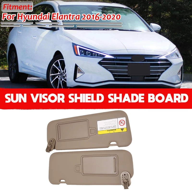 Car Inner Left Right Sun Visor Shield Shade Board for Hyundai Elantra 2016-2020 Replaces 85210F2000 85220F2000, Beige
Car Inner Left Right Sun Visor Shield Shade Board for Hyundai Elantra 2016-2020 Replaces 85210F2000 85220F2000, Beige