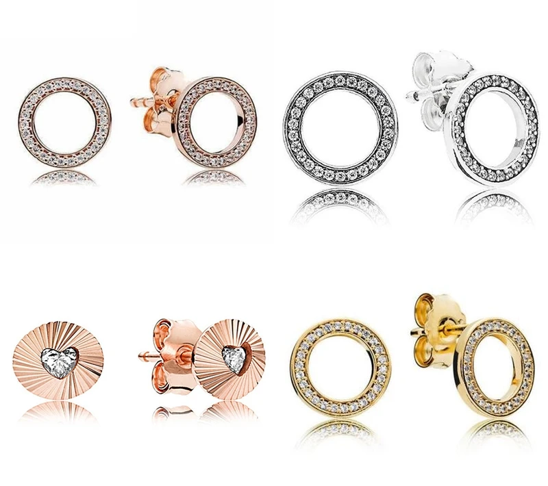 925 Sterling Silver Earring Sparkling Circular Forever Crystal Stud Earrings For Women Wedding Gift Fashion Jewelry
925 Sterling Silver Earring Sparkling Circular Forever Crystal Stud Earrings For Women Wedding Gift Fashion Jewelry