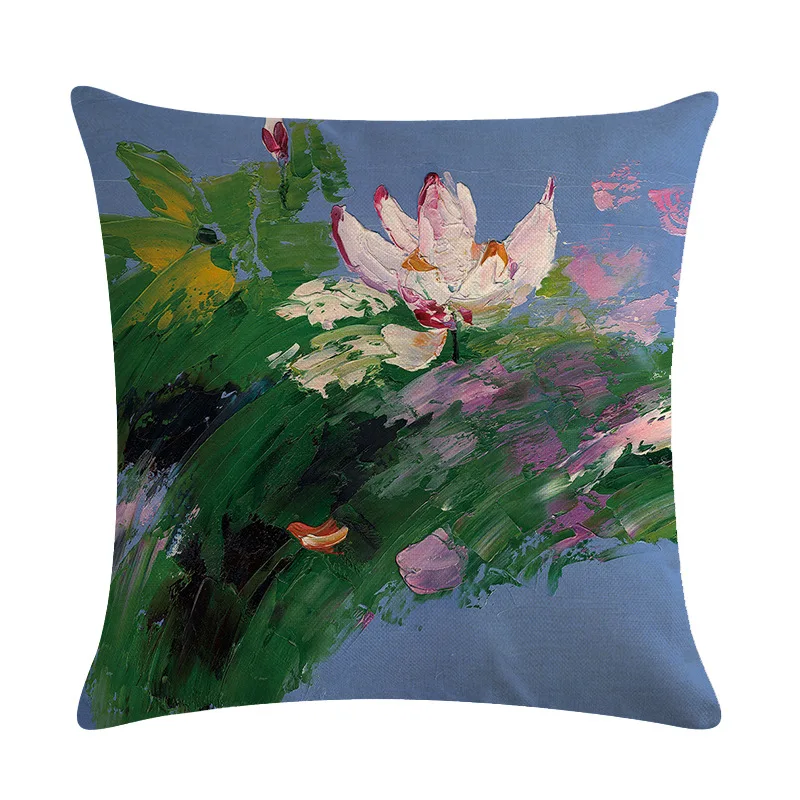 Western Classical Flower Cushion Cover Oil Painting Advanced Gray Tone Pillowcase Studio Flower Pillow Square Fittings 18inx18in
Western Classical Flower Cushion Cover Oil Painting Advanced Gray Tone Pillowcase Studio Flower Pillow Square Fittings 18inx18in
