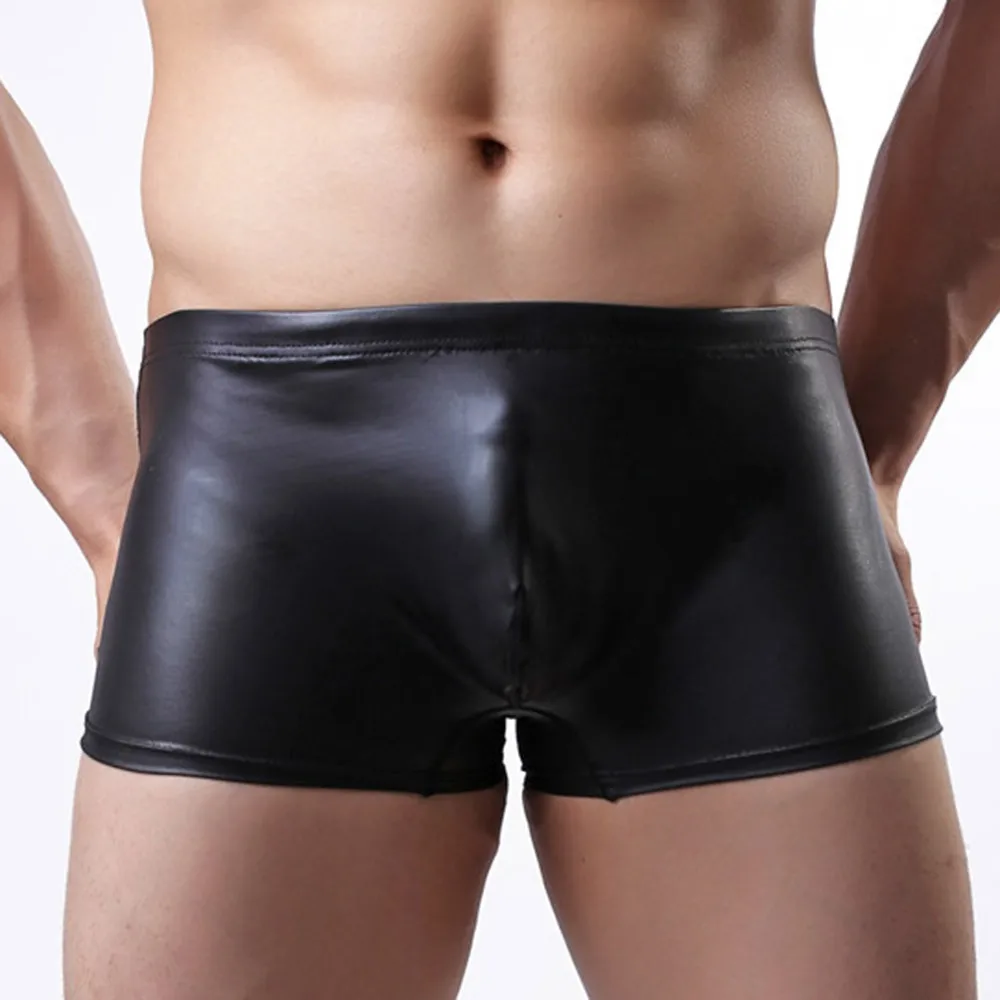 Trend Fashion Glossy Faux Leather Underwear Swimming Trunks Low Rise Patent Leotard Board Shorts Slim Fit Boxer Shorts Swimwear
Trend Fashion Glossy Faux Leather Underwear Swimming Trunks Low Rise Patent Leotard Board Shorts Slim Fit Boxer Shorts Swimwear