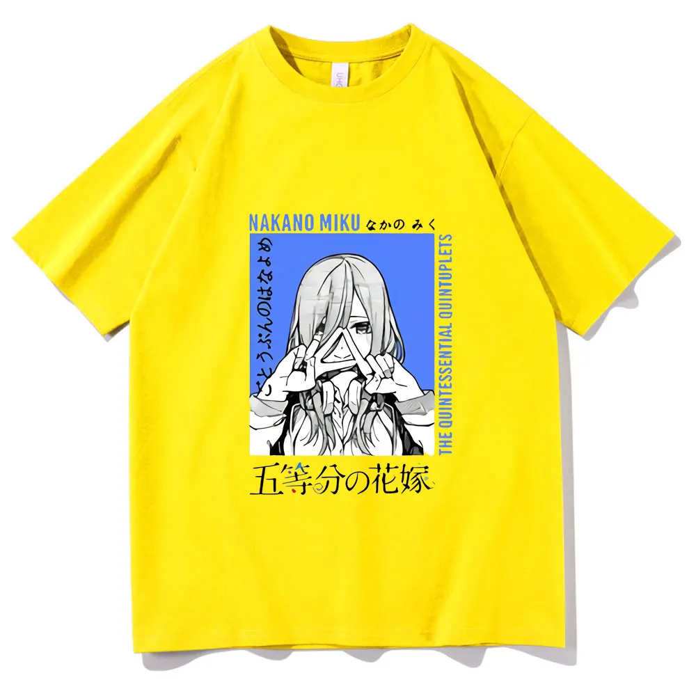 2021 New Black T Shirt Comic The Quintessential Quintuplets Tshirt Summer Women Tee Boy Girl Short Sleeve Men Oversized T Shirt
2021 New Black T Shirt Comic The Quintessential Quintuplets Tshirt Summer Women Tee Boy Girl Short Sleeve Men Oversized T Shirt